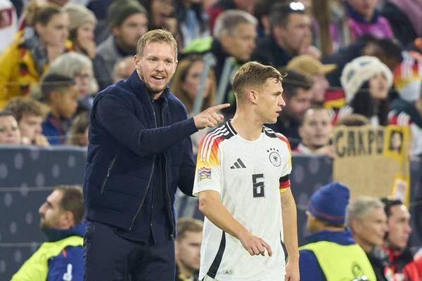 德媒：基米希歸位中場，納帥擬用科林斯接替